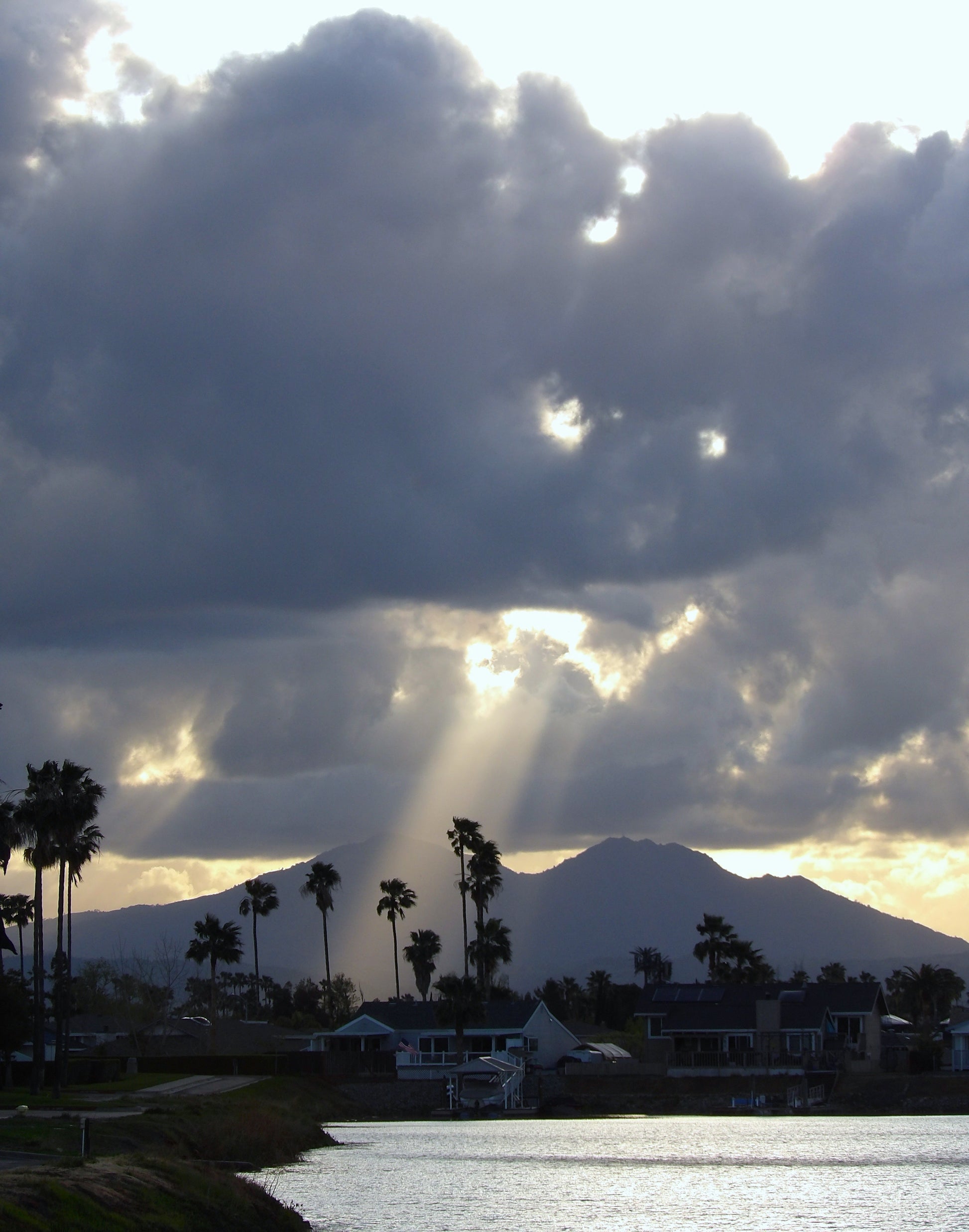 Sunbeams over Mt. Diablo - California Delta Drama